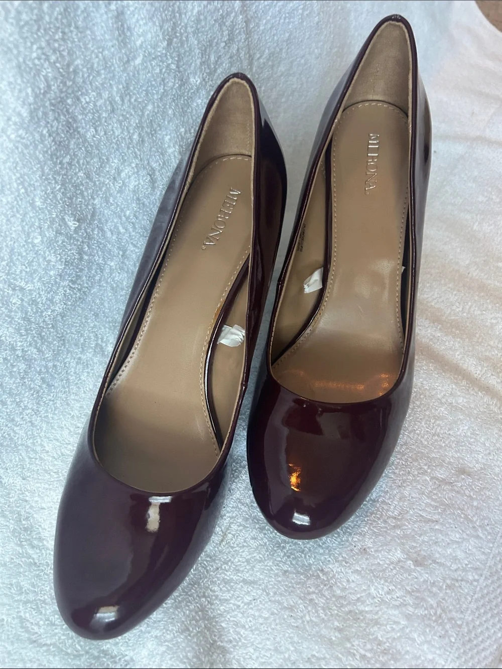 Merona Patent Pump Heels in Deep Burgundy